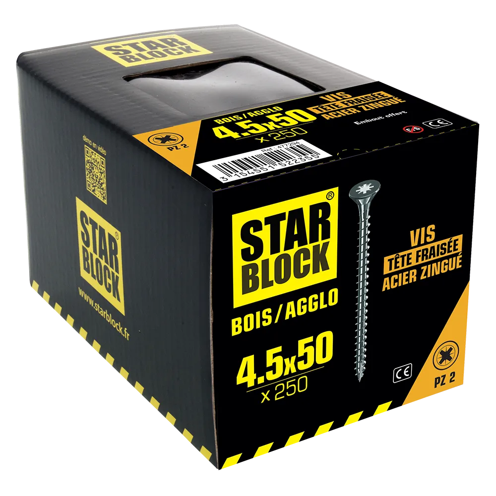 packaging-3154551522355-vis-boisagglo-pz-4-5×50-tete-fraisee-pz-acier-zingue-starblock