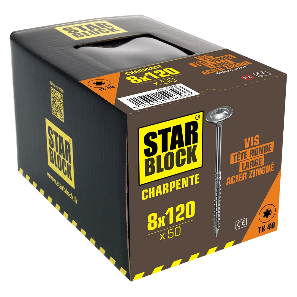 packaging-3154551546566-vis-charpente-trl-8×120-tete-ronde-large-tx-acier-zingue-starblock