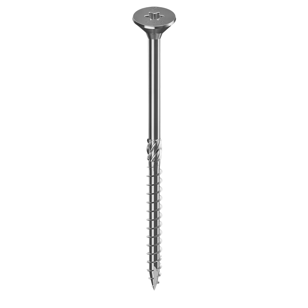 vis charpente tf 8x80 tete fraisee crantee tx acier zingue starblock