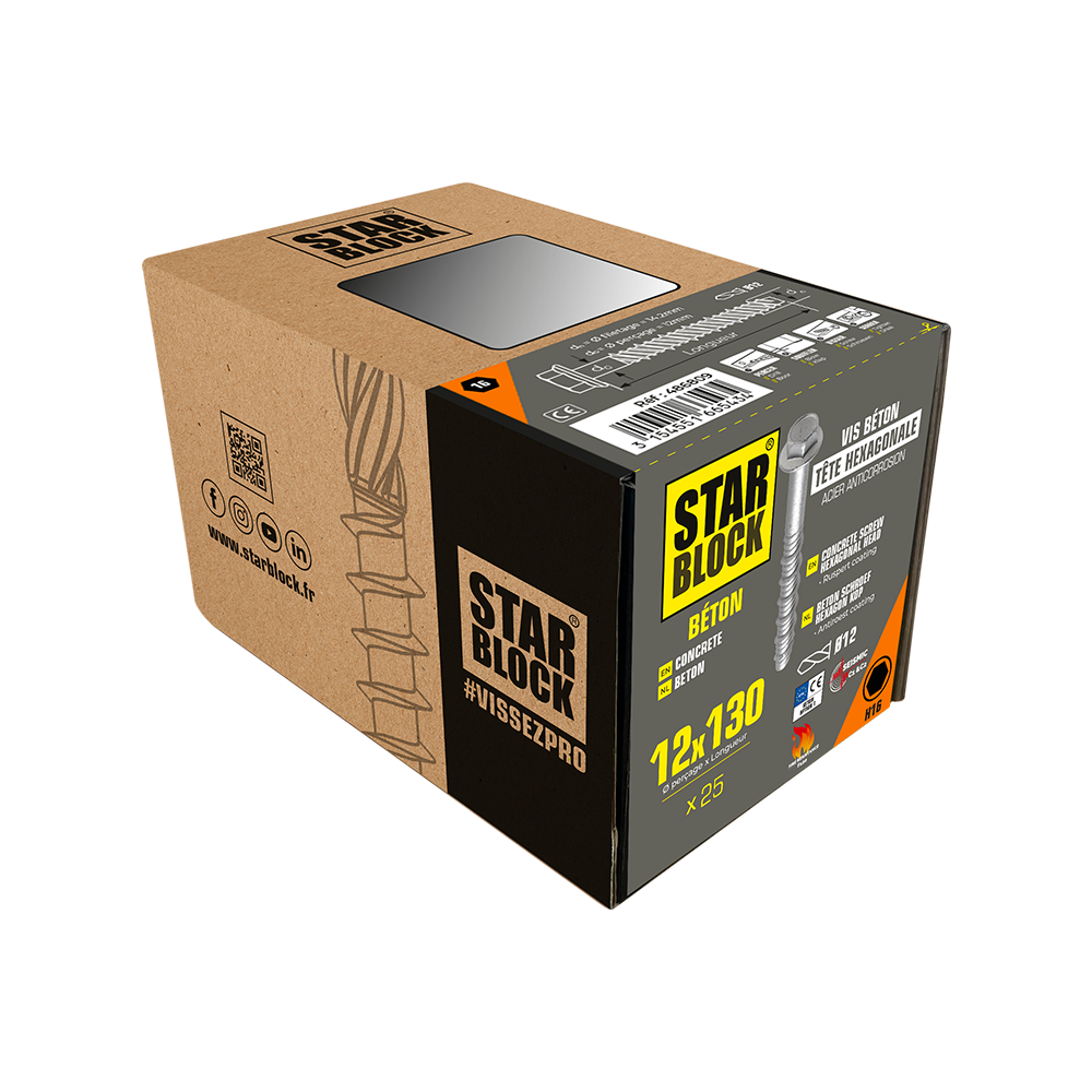vis-de fixation-beton-12×130-starblock-boite-carton